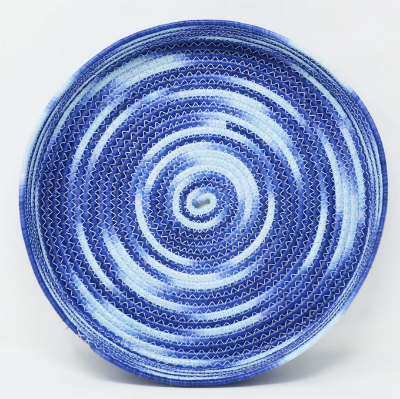 Raffiakorb "azzurro"