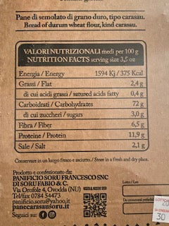Pane Carasau natur